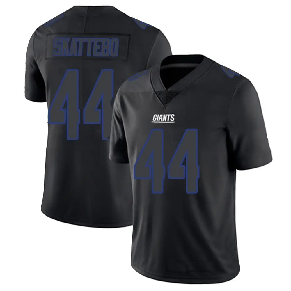 CAdoa NY.Giants #44 Cam Skattebo Player Limited Black Impact Stitched Jerseys