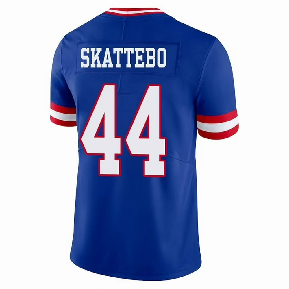 CAdoa NY.Giants #44 Cam Skattebo Player Royal Throwback Vapor Limited Football Jerseys