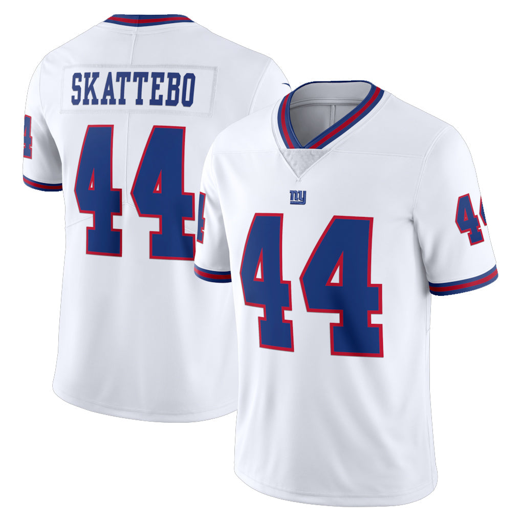 CAdoa NY.Giants #44 Cam Skattebo Player White Color Rush Home Game Stitched Jerseys