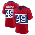 CAdoa NY.Giants #49 Tremaine Edmunds Player Red Century Home Game Stitched Jerseys