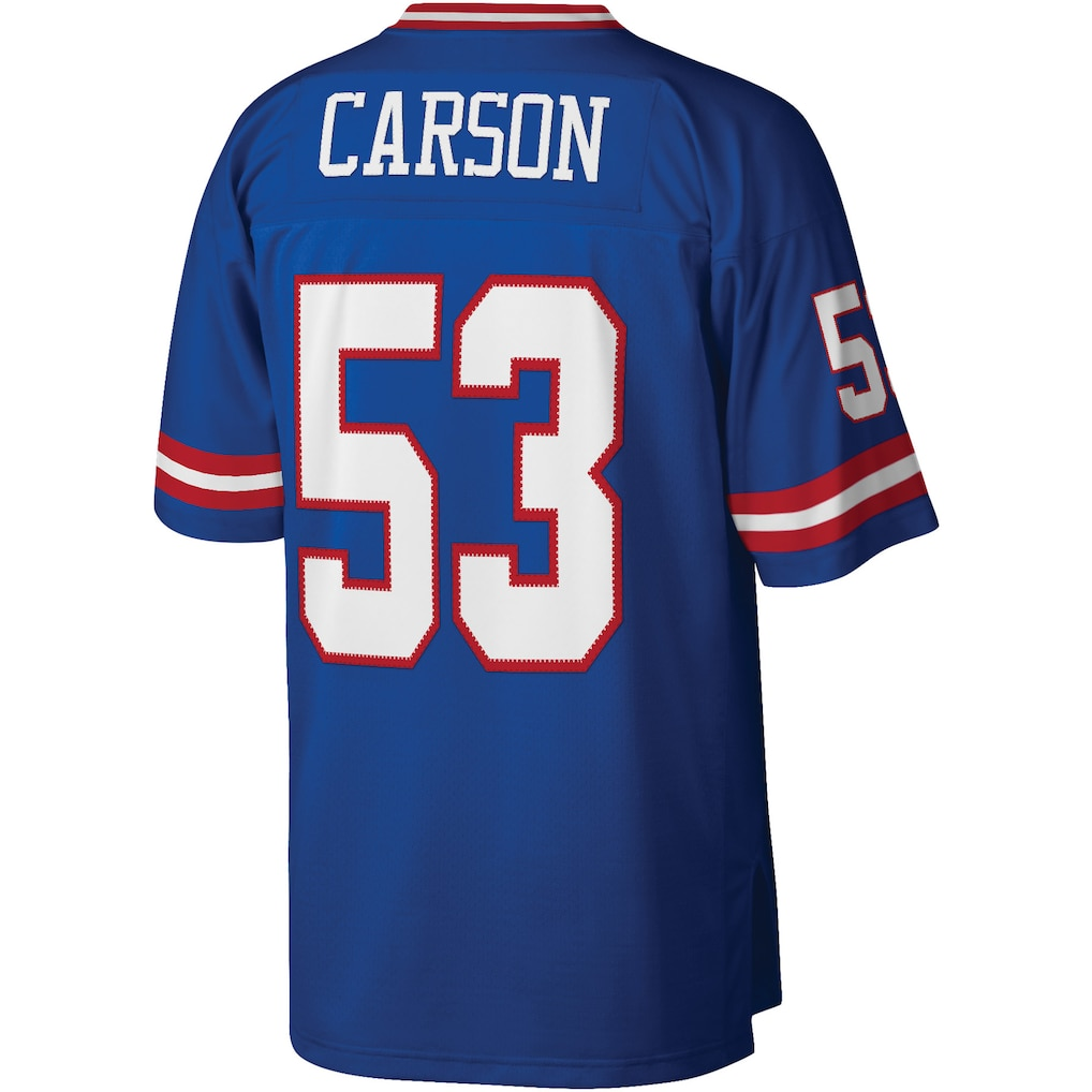 CAdoa NY.Giants #53 Harry Carson Mitchell & Ness Royal Legacy Replica Jersey