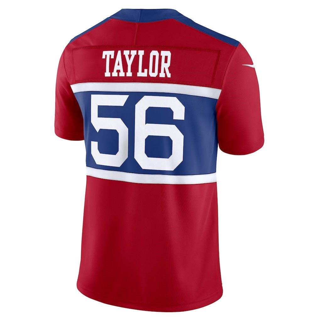 CAdoa NY.Giants #56 Lawrence Taylor Century Red Alternate Vapor F.U.S.E. Retired Player Limited Stitched Jerseys