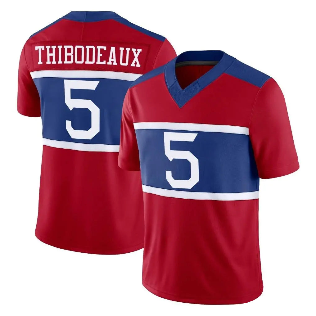 CAdoa NY.Giants #5 Kayvon Thibodeaux Player Red Century Vapor F.U.S.E. Home Game Stitched Jerseys
