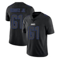 CAdoa NY.Giants #61 John Michael Schmitz Jr. Player Black Impact Limited Home Game Stitched Jerseys