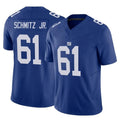 CAdoa NY.Giants #61 John Michael Schmitz Jr. Player Royal Limited Vapor F.U.S.E. Home Game Stitched Jerseys