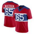 CAdoa NY.Giants #65 Francis Mauigoa Player Red Century Vapor F.U.S.E. Home Game Stitched Jerseys