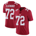 CAdoa NY.Giants #72 Jermaine Eluemunor Player Red Limited Vapor Untouchable Home Game Stitched Jerseys