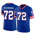 CAdoa NY.Giants #72 Jermaine Eluemunor Player Royal Classic Vapor Home Game Stitched Jerseys