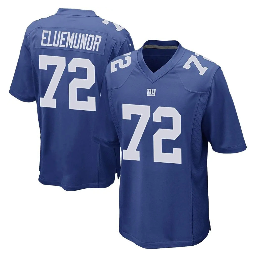 CAdoa NY.Giants #72 Jermaine Eluemunor Player Royal Home Game Stitched Jerseys