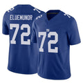 CAdoa NY.Giants #72 Jermaine Eluemunor Player Royal Limited Vapor F.U.S.E. Home Game Stitched Jerseys