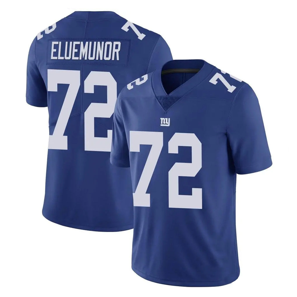 CAdoa NY.Giants #72 Jermaine Eluemunor Player Royal Limited Vapor Untouchable Home Game Stitched Jerseys