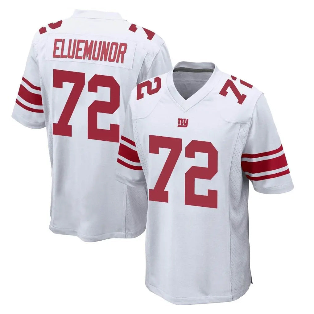CAdoa NY.Giants #72 Jermaine Eluemunor Player White Home Game Stitched Jerseys