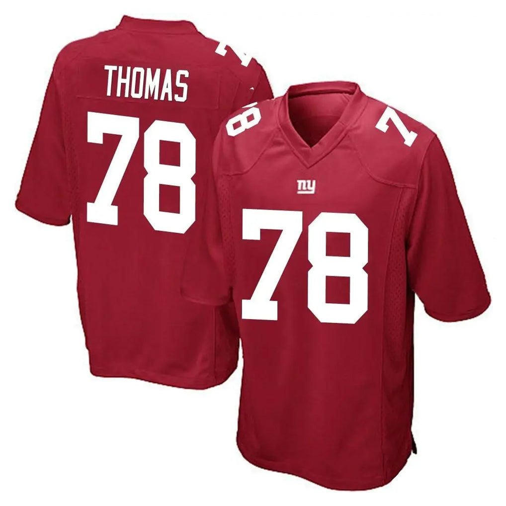 CAdoa NY.Giants #78 Andrew Thomas Player Red Home Game Stitched Jerseys