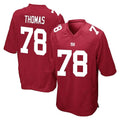 CAdoa NY.Giants #78 Andrew Thomas Player Red Home Game Stitched Jerseys