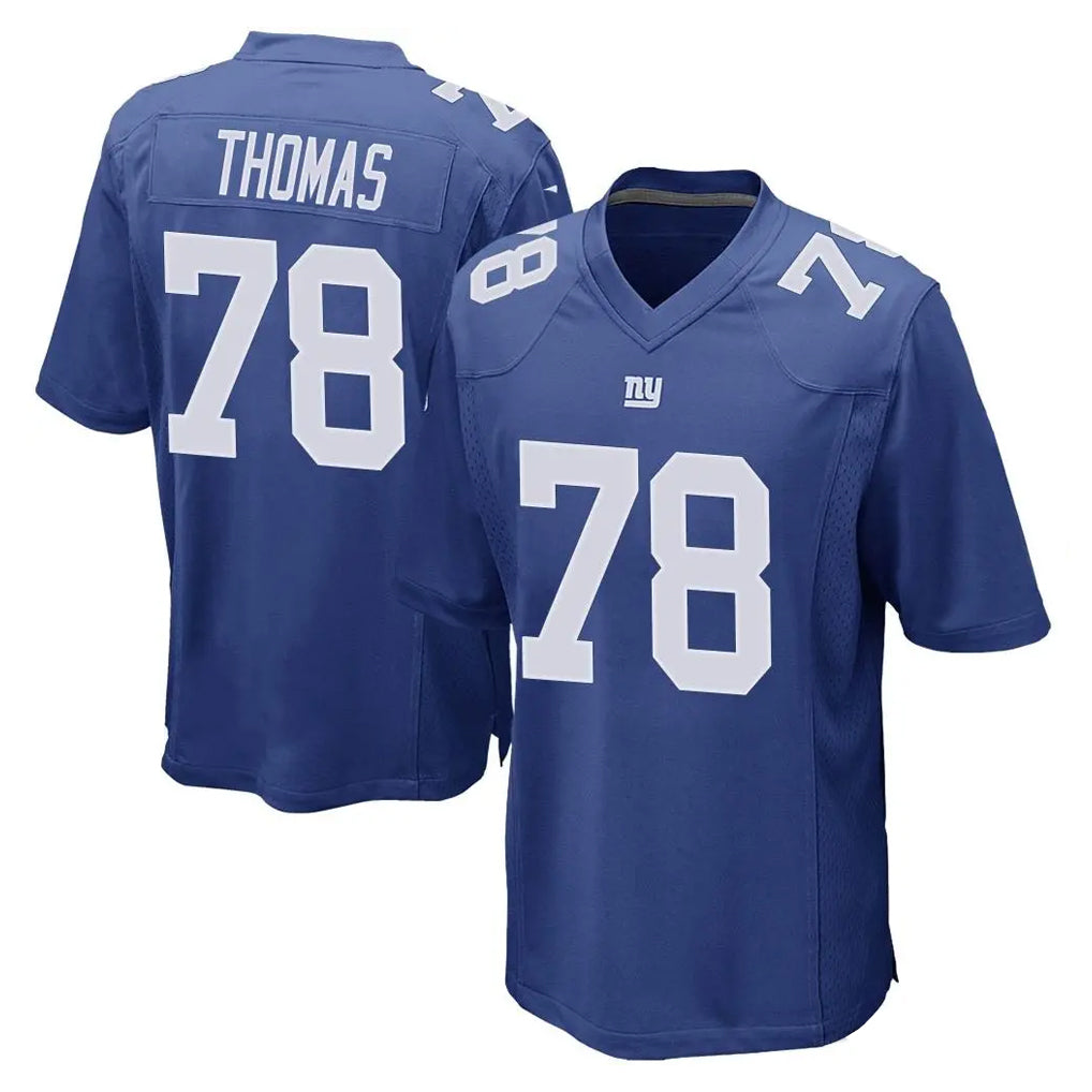 CAdoa NY.Giants #78 Andrew Thomas Player Royal Home Game Stitched Jerseys