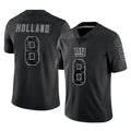 CAdoa NY.Giants #8 Jevon Holland Player Black Limited Reflective Home Game Stitched Jerseys