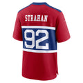 CAdoa NY.Giants #92 Michael Strahan Century Red Alternate Retired Player Game Stitched Jerseys