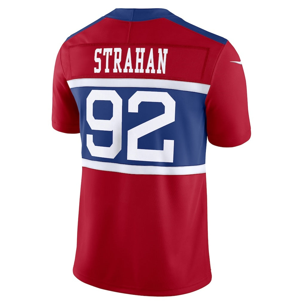 CAdoa NY.Giants #92 Michael Strahan Century Red Alternate Vapor F.U.S.E. Retired Player Limited Stitched Jerseys