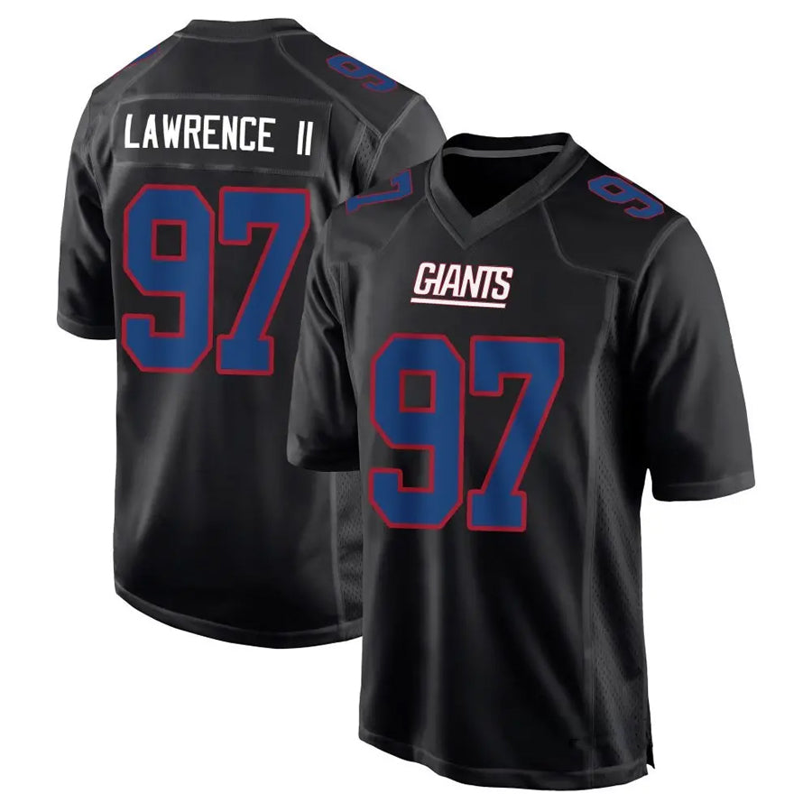 CAdoa NY.Giants #97 Dexter Lawrence II Player Black Carbon Fashion Stitched Jerseys