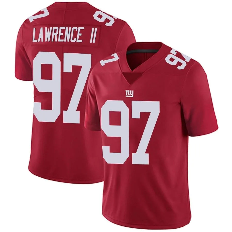 CAdoa NY.Giants #97 Dexter Lawrence II Player Vapor Red Limited Stitched Jerseys