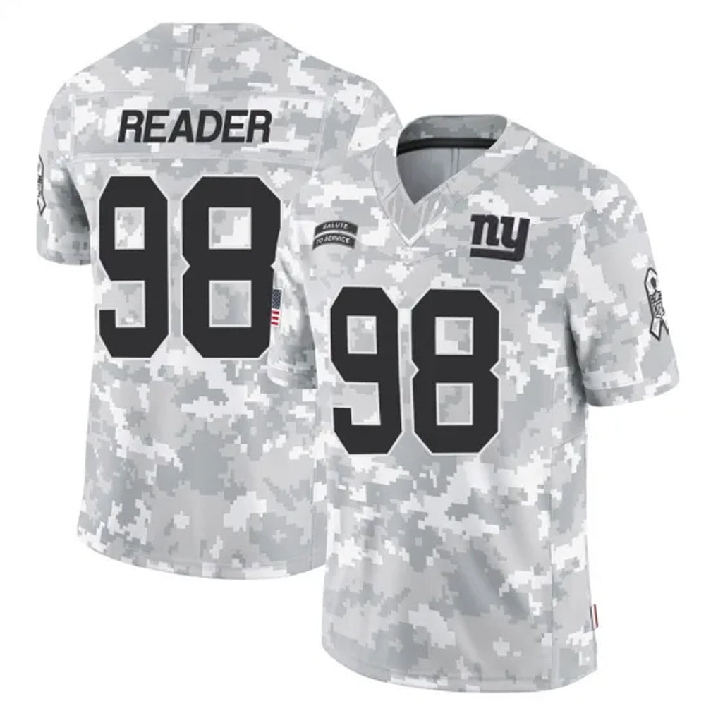 CAdoa NY.Giants #98 DJ Reader Player Arctic Camo Salute To Service Limited Game Stitched Jerseys