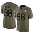 CAdoa NY.Giants #98 DJ Reader Player Olive Salute To Service Limited Stitched Jerseys