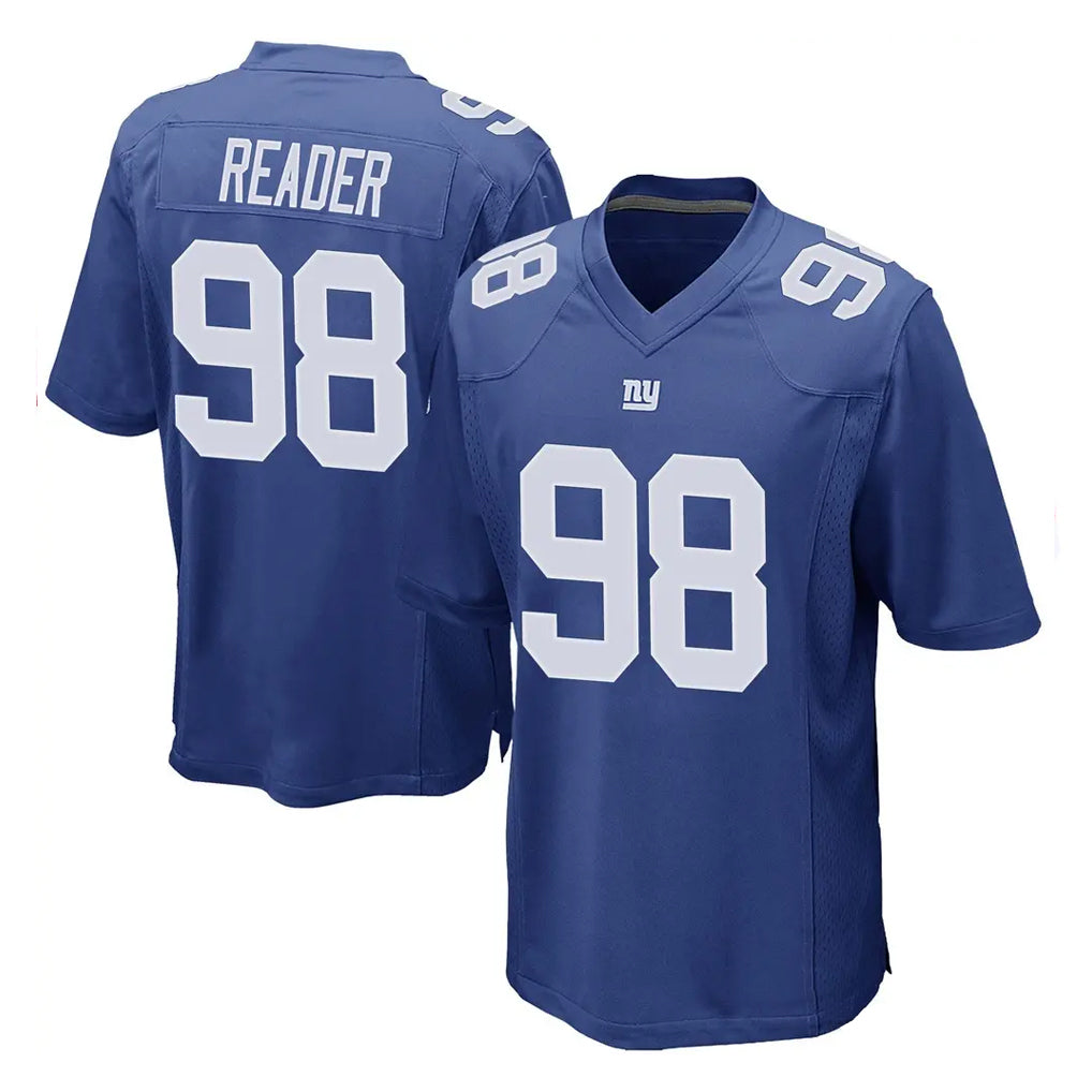 CAdoa NY.Giants #98 DJ Reader Player Royal Home Game Stitched Jerseys