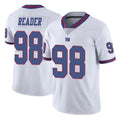 CAdoa NY.Giants #98 DJ Reader Player White Color Rush Home Game Stitched Jerseys