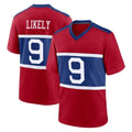 CAdoa NY.Giants #9 Lsaiah Likely Player Red Century Home Game Stitched Jerseys