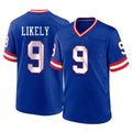 CAdoa NY.Giants #9 Lsaiah Likely Player Royal Classic Home Game Stitched Jerseys