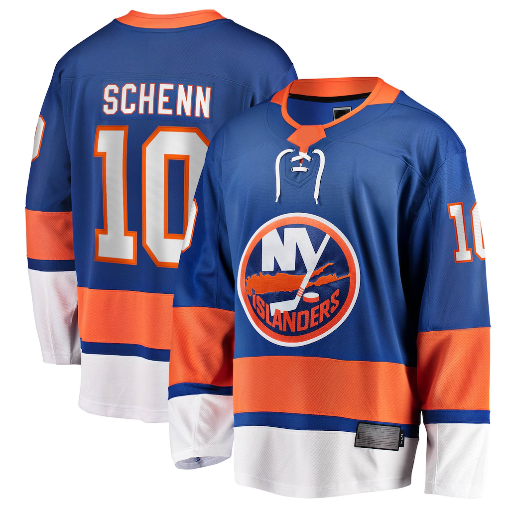 CAdoa NY.Islanders #10 Brayden Schenn Blue Home Breakaway Jerseys
