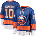 CAdoa NY.Islanders #10 Simon Holmstrom Blue Home Premier Breakaway Player Jerseys