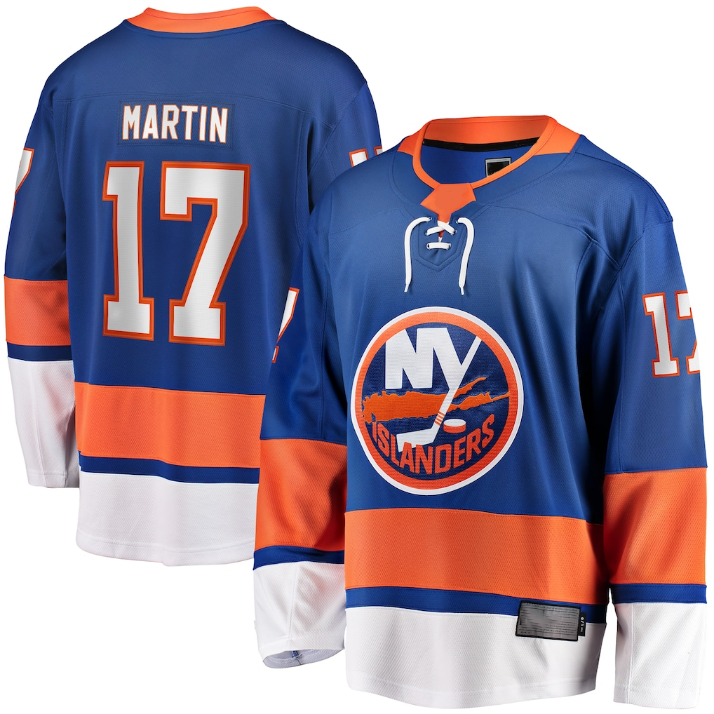 CAdoa NY.Islanders #17 Matt Martin Home Breakaway Player Jerseys - Royal