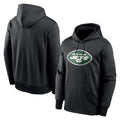 CAdoa NY.Jets Black LOGO Pullover Hoodies Limited Game Blank Player Stitched Jerseys