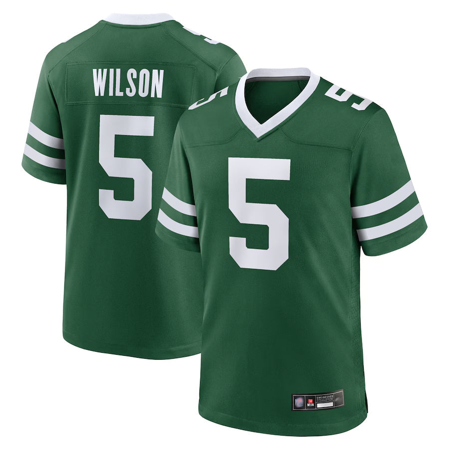CAdoa NY.Jets Home Game Jerseys - Gotham Green - #5 Garrett Wilson Player Stitched Jerseys