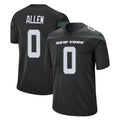 CAdoa NY.Jets #0 Braelon Allen Player Stealth Black Home Game Stitched Jerseys