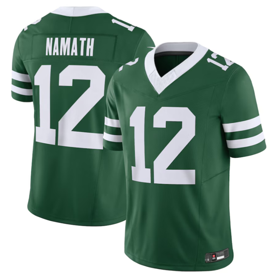 CAdoa NY.Jets #12 Joe Namath Legacy Green Vapor F.U.S.E. Limited Jersey Stitched American Stitched Jerseys