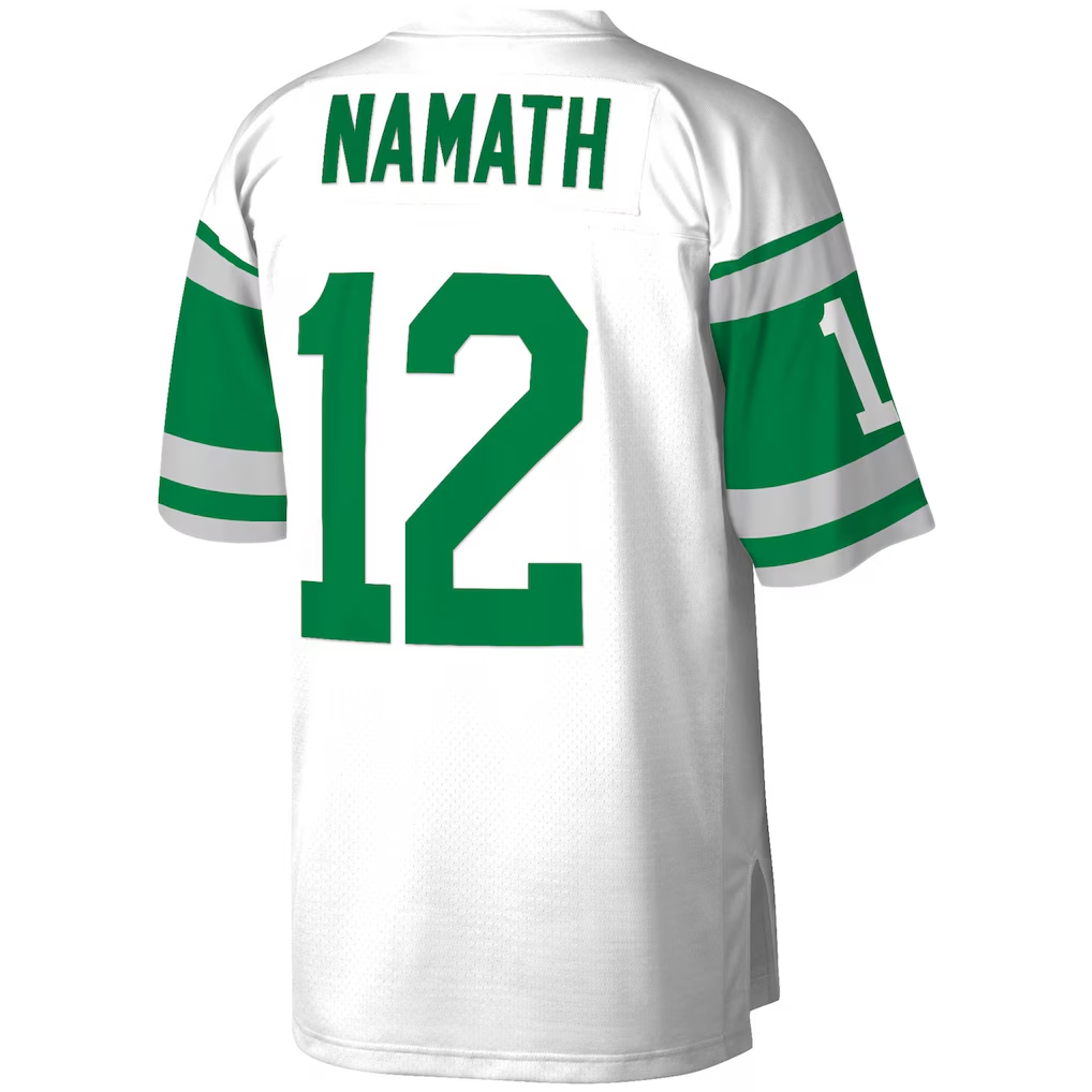 CAdoa NY.Jets #12 Joe Namath Mitchell & Ness White Legacy Replica Jersey