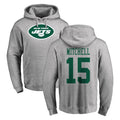 CAdoa NY.Jets #15 Adonai Mitchell Player Gray LOGO Pullover Hoodies Limited Game Stitched Jerseys