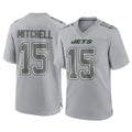 CAdoa NY.Jets #15 Adonai Mitchell Player Gray Limited Atmosphere Fashion Home Game Stitched Jerseys