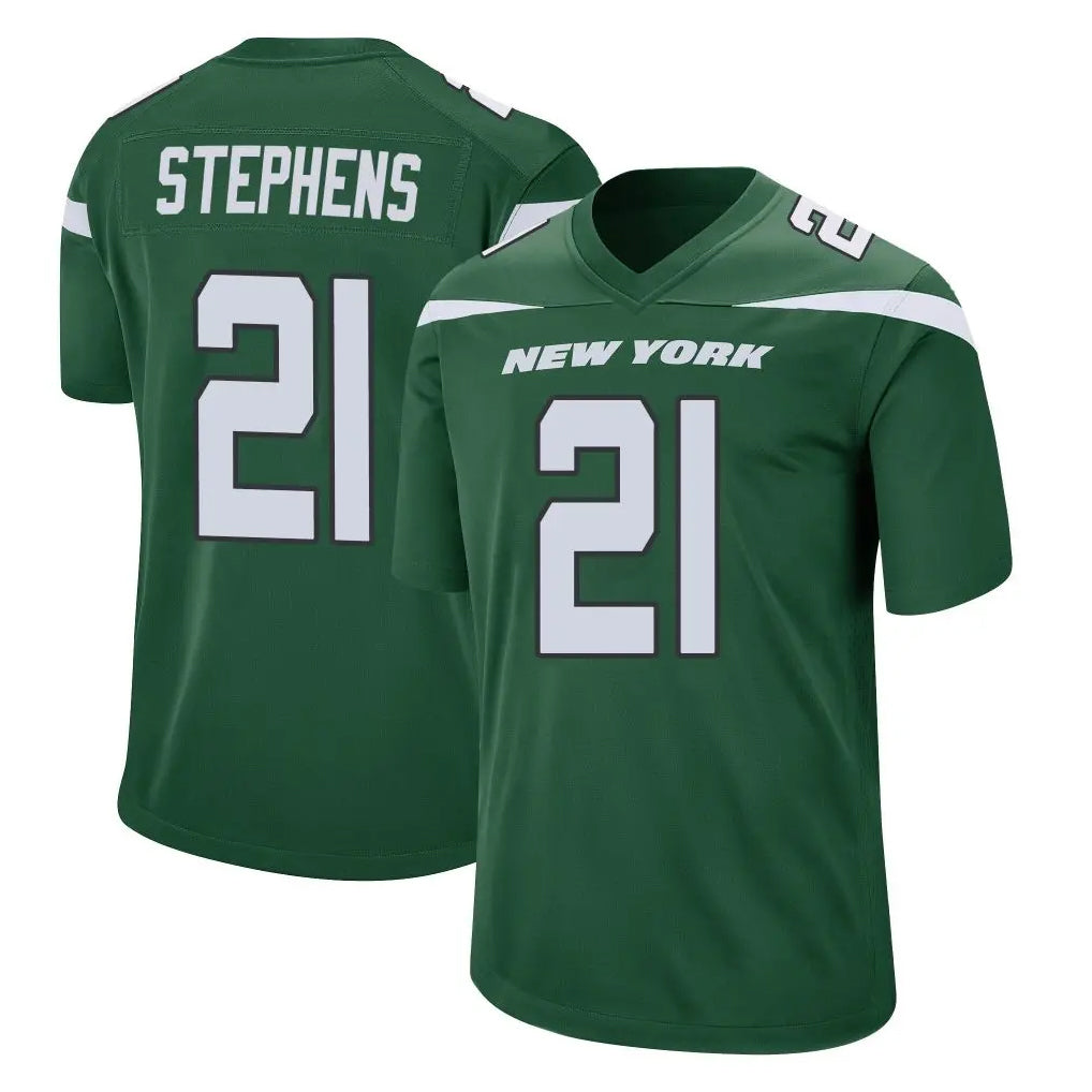 CAdoa NY.Jets #21 Brandon Stephens Player Green Home Game Stitched Jerseys