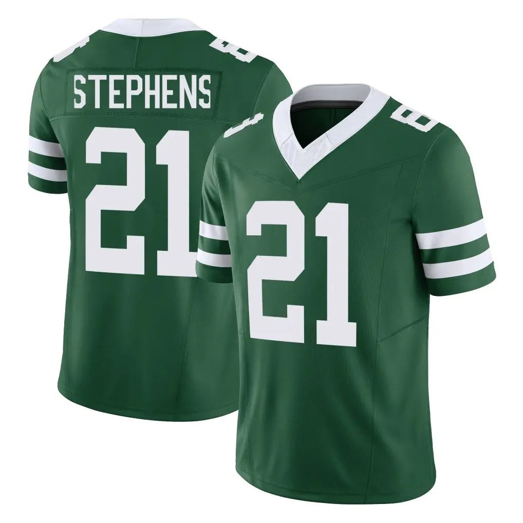 CAdoa NY.Jets #21 Brandon Stephens Player Green Legacy Limited Vapor F.U.S.E. Home Game Stitched Jerseys
