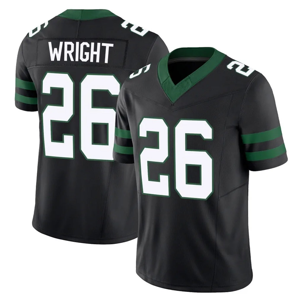 CAdoa NY.Jets #26 Nahshon Wright Player Black Limited Legacy Vapor F.U.S.E. Home Game Stitched Jerseys