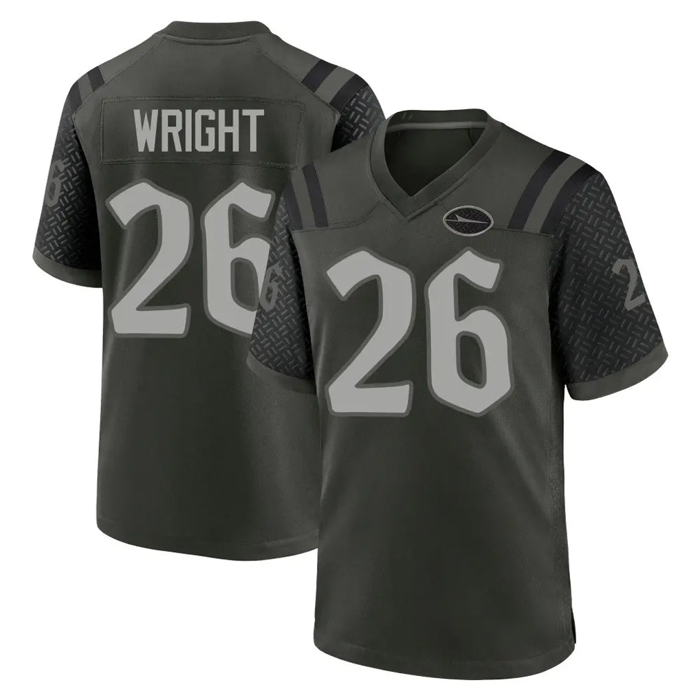 CAdoa NY.Jets #26 Nahshon Wright Player Green 2025 Rivalries Collection Home Game Stitched Jerseys