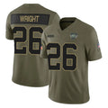 CAdoa NY.Jets #26 Nahshon Wright Player Olive 2025 Salute To Service Limited Stitched Jerseys