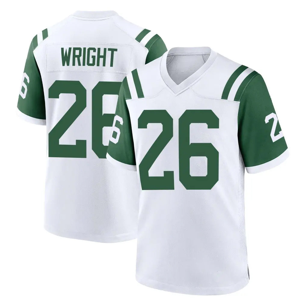 CAdoa NY.Jets #26 Nahshon Wright Player White Classic Home Game Stitched Jerseys