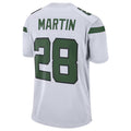 CAdoa NY.Jets #28 Curtis Martin Player White Game Stitched Jerseys