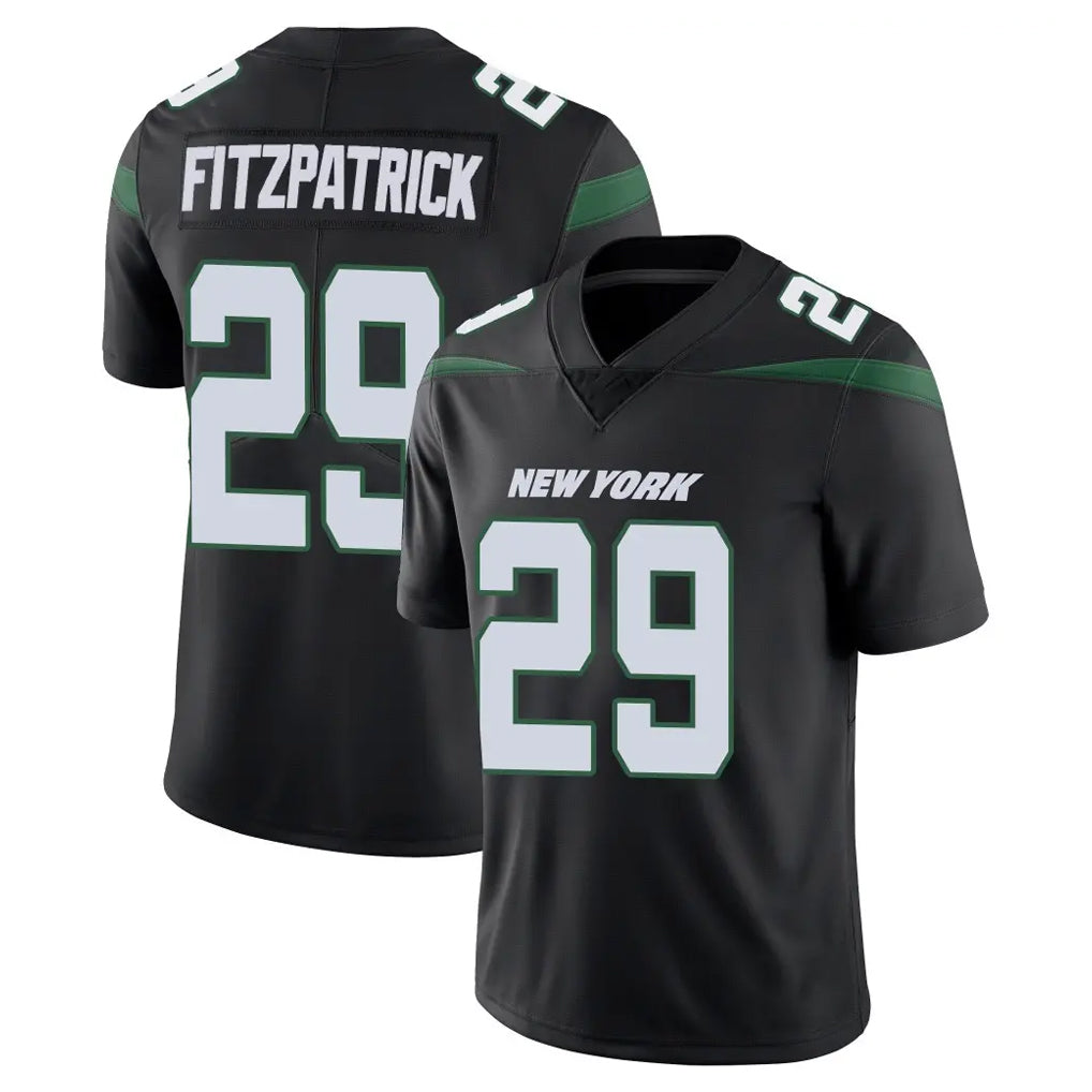 CAdoa NY.Jets #29 Minkah Fitzpatrick Player Stealth Black Limited Vapor Home Game Stitched Jerseys