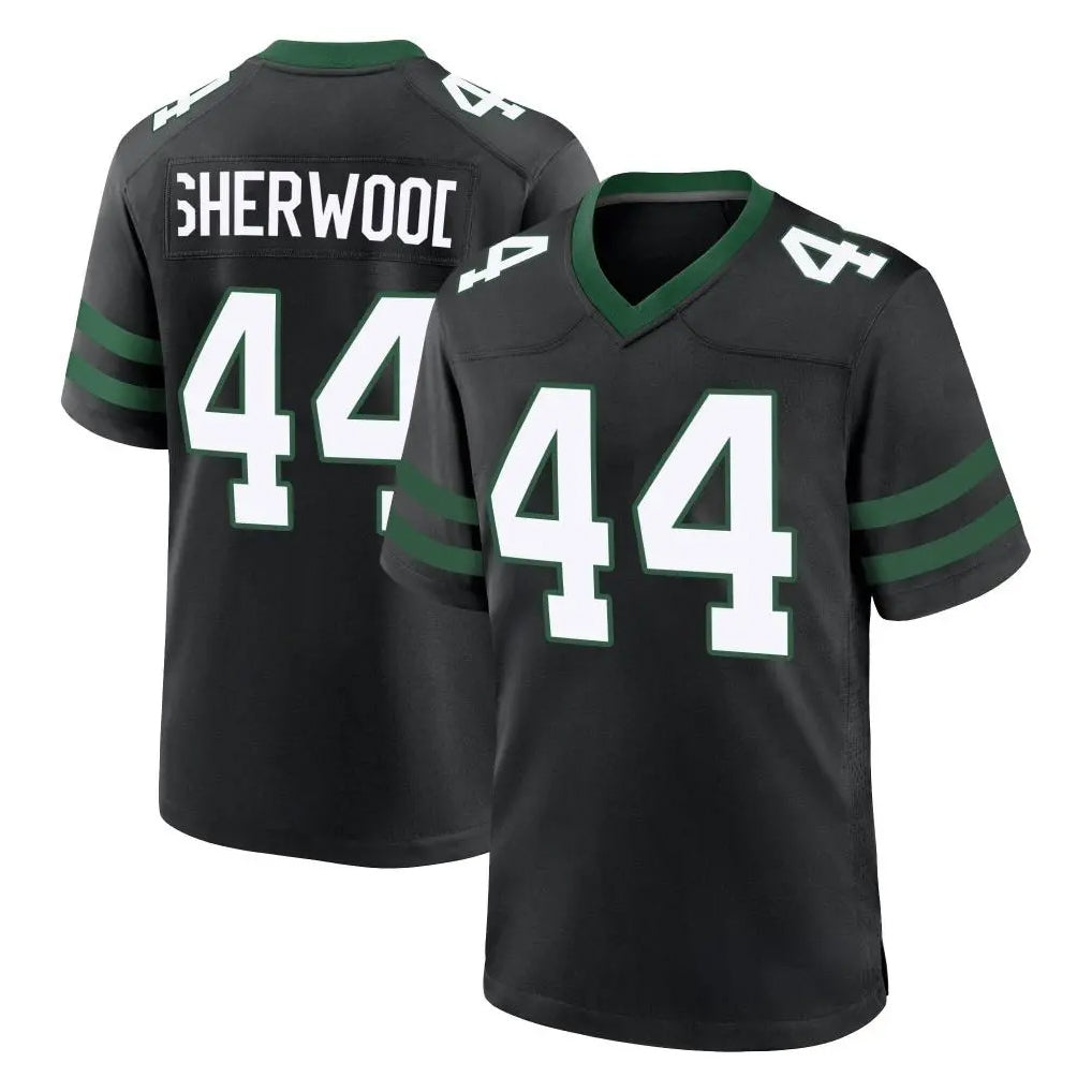 CAdoa NY.Jets #44 Jamien Sherwood Player Black Legacy Home Game Stitched Jerseys
