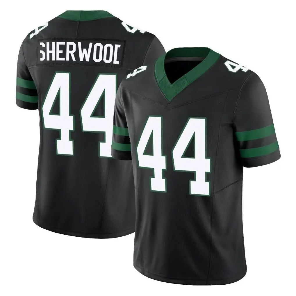 CAdoa NY.Jets #44 Jamien Sherwood Player Black Limited Legacy Vapor F.U.S.E. Home Game Stitched Jerseys